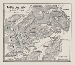 Map of Battle at Valmy 20. 9. 1792