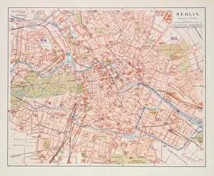 Images Dated 26th June 2015: Map of Berlin 1895