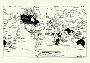 Ilustration Collection: Map of the British Empire in 1897