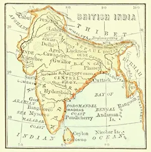 Arc0011079 Prints: Map Of British India