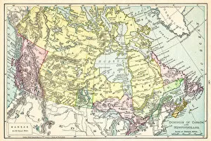 Images Dated 7th May 2018: Map of Canada 1895