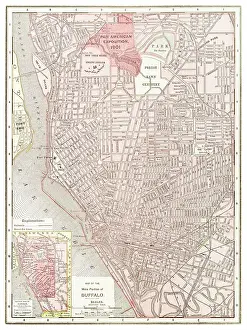 Map of the city of Buffalo, New York State 1899