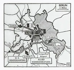 Map of Communist Water Blockade