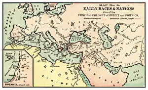 Map of early races and nations 1889