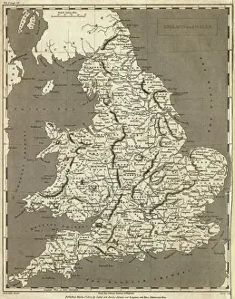 Map of England and Wales from 1802