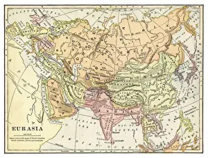 Map of Eurasia 1897