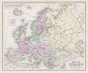 Map of Europe 1877