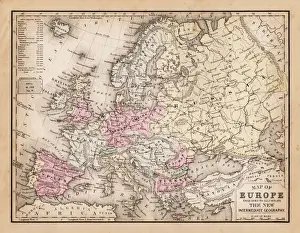 Map of Europe 1881