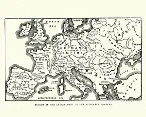 Empire Collection: Map of Europe in late 15th Century