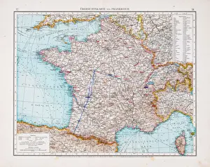 Map of France 1896
