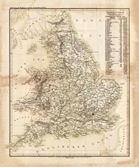 Images Dated 10th January 2015: Map of great Britain 1831