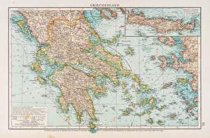 Map of Greece 1896