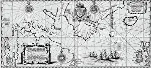 Map Of Henry Hudson's Discoveries
