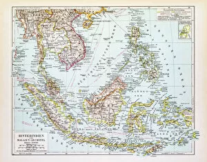 Images Dated 1st July 2015: Map of Indochina 1895