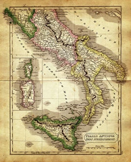 Images Dated 20th June 2012: map of italy during the Roman Empire