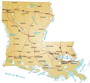 Map of Louisiana