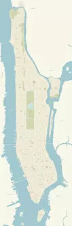 Images Dated 24th July 2018: Map of Manhattan