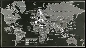 Map Marking the Expansion of the United Nations