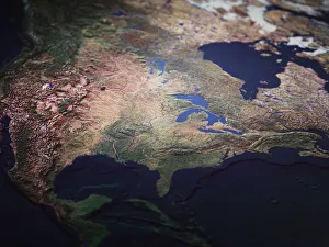 Images Dated 10th December 2008: Map of Midwest USA