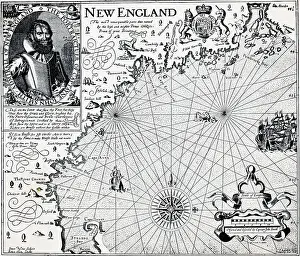 New England Prints: Map Of New England From Smiths History