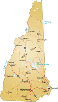 Map of New Hampshire