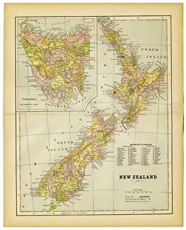 Retro Revival Gallery: map of new zealand 1883