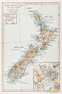 Images Dated 27th January 2016: Map of New Zealand 1897