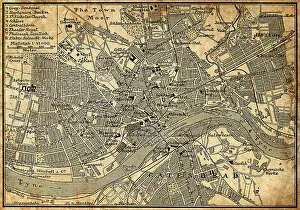 Urban Road Gallery: Map of Newcastle Upon Tyne