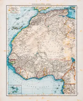 Map of North Africa 1896