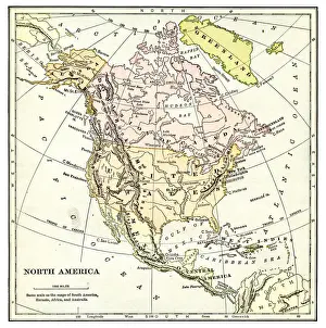 Map of North America 1897