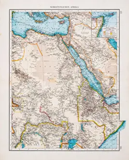 Map of North east Africa 1896