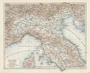 Map of North Italy 1900