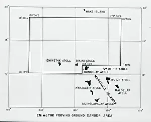 Map of a Nuclear Test Danger Area