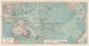 Map of Oceania 1900