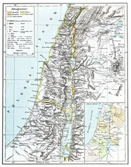 Images Dated 22nd March 2017: Map of Palestine