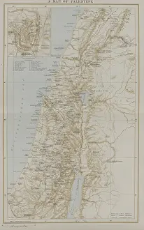 Prints of A map of Palestine and the surrounding region as it appeared in the late nineteenth century, 1882. From the New York Public Library. (Photo by Smith Collection/Gado/Getty Images) Journey Through Time: Discover Extraordinary Historical Maps and Plans: Map Of Palestine