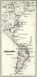 Dorset Gallery: Map of Portland