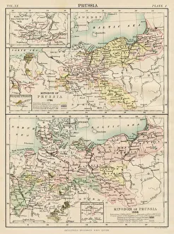 Images Dated 24th August 2017: Map of Prussia 1883