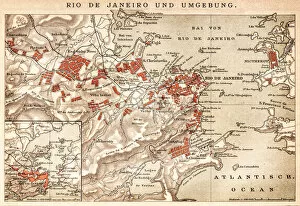 Brazil Gallery: Map of Rio de Janeiro 1898