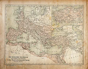 Images Dated 10th June 2017: Map of Roman Empire in the Apostolic Age