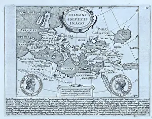 Coastal City Prints: Map of the Roman Empire. The map is signed in the lower right corner by I