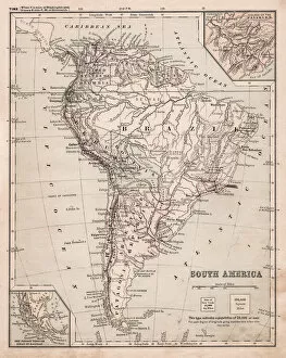 Images Dated 4th May 2018: Map of South America 1881