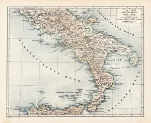 Map of South Italy 1900