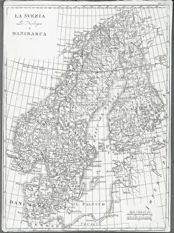 Map of Sweden Norway and Denmark
