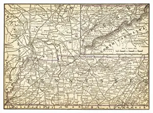 Map of Tennessee 1893