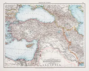 Map of Turkey 1896