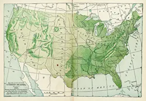 Map Of The United States As It Was In 1650