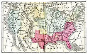 Map of United States 1871