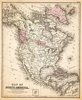 Images Dated 23rd February 2017: Map of United States 1883