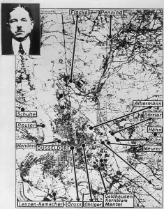 Dusseldorf Prints: Map of Vicinity in Which Murderer Murdered